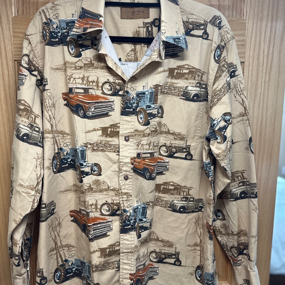 Clearwater Outfitters Car Print Shirt
